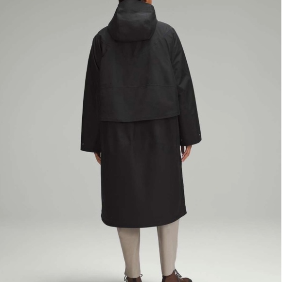 LULULEMON 3 - 1 INSULATED RAIN COAT NWT $498.00 RETAIL BLACK SZ 12 VERY OVERSIZE - Picture 2 of 14